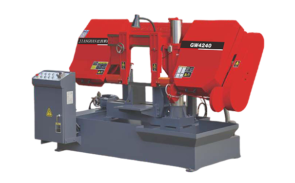 茶山镇GW4240双柱卧式带锯床